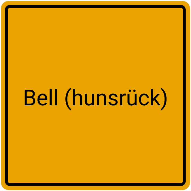 Meldebestätigung Bell (Hunsrück)